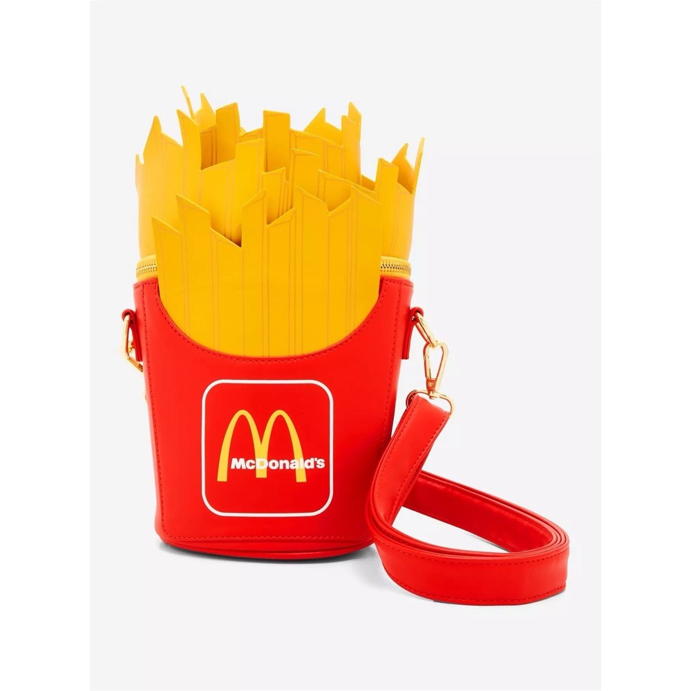 NWT Loungefly McDonald's French Fries Figural Crossbody Bag